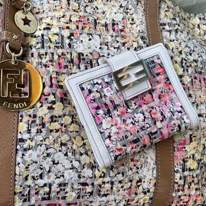 Fendi Floral Zucchino Tote & Wallet - Floral